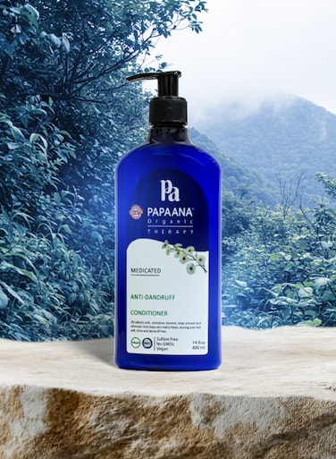 Papaana Organic Anti-Dandruff Conditioner Medicated with Shea Butter 400ml Sulfate-Free