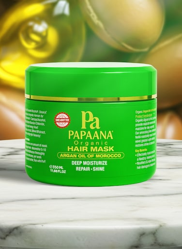 Argan Oil of Morocco Hair Mask with Shea Butter &ndash; 350ml, Deep Conditioning for Soft, Hydrated &amp; Revitalized Hair with Shea Butter