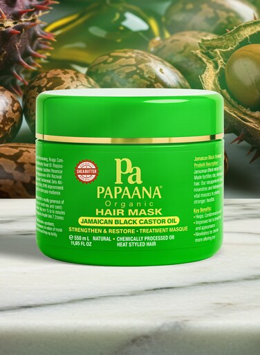 Jamaican Black Castor Oil Hair Mask with Shea Butter &ndash; 350ml, Nourishing &amp; Strengthening Mask for Hair Growth &amp; Repair with Shea Butter
