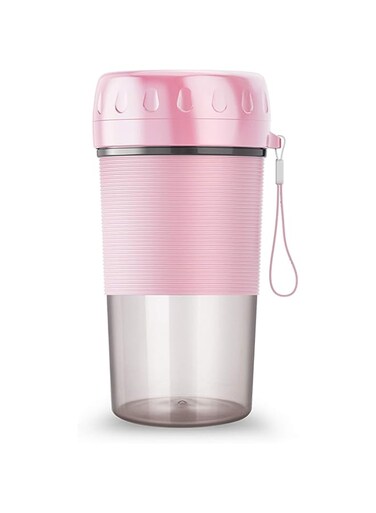 lifcasual Professional Portable Juicer 300mL Portable Juicer Electric Mixer Cup USB Mini Smoothie Blender Shakes Handheld Fruit Vegetable Machine Milkshake Juicer Cup Pink