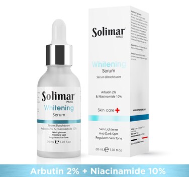 Solimar Paris Whitening Serum 30ml   Supports Skin Lightening &amp; Brightening, Reduces Hyperpigmentation And Dark Spots