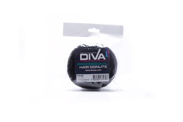 Diva Hair Bun Sponge   No4   Black   1 Pc