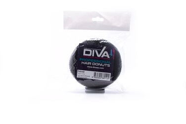 Diva Hair Bun Sponge   No5   Black   1 Pc