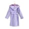 Milk&amp;Moo Little Mermaid Kids Robe, 100% Cotton Kids Bathrobe, Ultra Soft and Absorbent Hooded children's bathrobe for Girls, Purple Color, Suitable for 5-6 Years