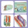 Milk&amp;Moo Jungle Friends Pencil Case &ndash; Double Compartment, Durable &amp; Lightweight, Fun Design for Kids &amp; Adults