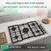 ​General Gold 90cm 5-Burner Built-In Gas Hob &ndash; Stainless Steel Cooktop with Sabaf Burners &amp; Cast Iron Grates