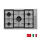 ​General Gold 90cm 5-Burner Built-In Gas Hob &ndash; Stainless Steel Cooktop with Sabaf Burners &amp; Cast Iron Grates