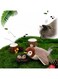 NaturalFeel Interactive Flapping Wing Cat Toy with Chirping Sound - Realistic Sparrow Design, Motion-Activated &amp; USB Rechargeable (Catnip Included)