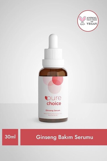 Pure Choice Ginseng Serum 30ml, Panax Gindeng Root Extract 10% Niacinamide 5%