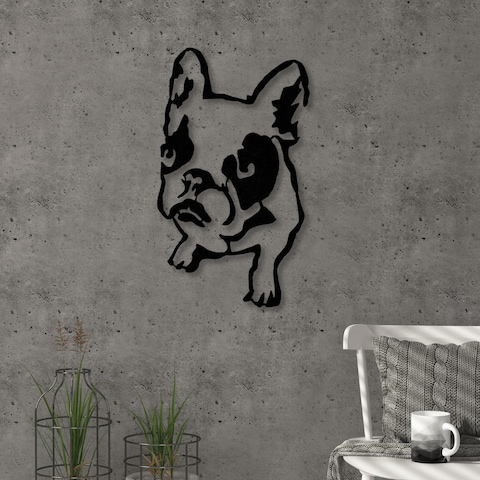 Mourah Home Metal Wall Art No.1 Dogo - Black - 2 Years Warranty