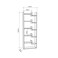 Mourah Home Oppa Bookcase - Dark Grey/White - 2 Years Warranty