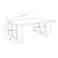 Mourah Home Honey Coffee Table - White - 2 Years Warranty