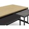 Mourah Home Camelia Coffee Table - Oak/Retro Grey/Silky Black - 2 Years Warranty