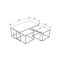 Mourah Home Camelia Coffee Table - Oak/Retro Grey/Silky Black - 2 Years Warranty
