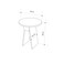 Mourah Home Chen Side Table - White Marble - 2 Years Warranty