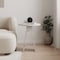 Mourah Home Chen Side Table - White Marble - 2 Years Warranty