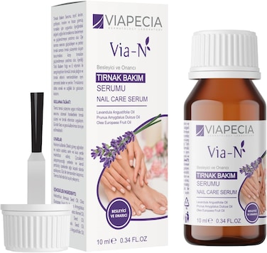 Viapecia Via-N Nail Care Serum, Lavender, Sweet Almond &amp; Olive Fruit Oils, 10ml