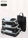 4-piece travel compression storage bag, waterproof clothing storage bag, compressible clothing, luggage organizer, suitable for business travel and travel