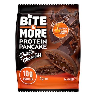 Bite &amp; More Protein Pancake, Double Chocolate, 1 Piece