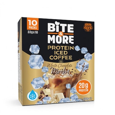 Bite &amp; More Iced Coffee, White Choco Mocha