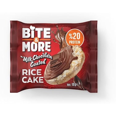 Bite &amp; More Rice Cake, Milk Chocolate, 1 Piece