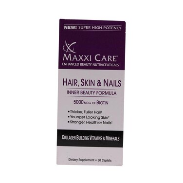 PharMaxxi Maxxi Care 5000Mcg Biotin Supplement Tablets, Hair Skin Nails Multivitamin, Pack Of 30's