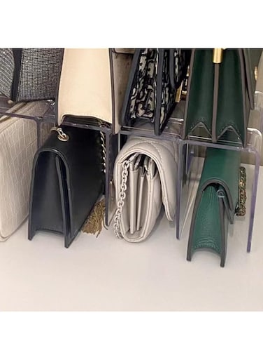 Purse Organizer for Closet,Adjustable Clear Shelf Dividers Purse Bag Divider,Handbag Organizers for Closets