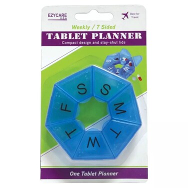 Ezycare Weekly 7 Sided Tablet Planner
