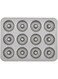 Prestige Mini Donut Pan, 12 Cup, Grey