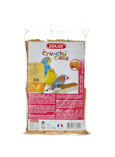 Zolux Crunchy Cake Honey Biscuits 6-Pieces