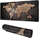 Gaming Mouse Pad 90x40cm Non-Slip World Map Design Desk Pad XXL Black/Bronze