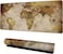 Gaming Mouse Pad 90x40cm Non-Slip World Map Design XXL Desk Pad for Office Home Gaming Beige