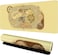 Gaming Mouse Pad 90x40cm Non-Slip World Map Design XXL Desk Pad Light Yellow