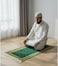 Narrow Prayer Mat for Adults, Kids &amp; Teens 50x100cm Compact Prayer Mat for Mosque &amp; Travel Lightweight Janamaz with Anti-Slip Base &amp; Velvet Top Islamic Musalla Sajadah Green/Beige