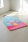 سجادة صلاة للأطفال 60×95 سم إسفنجية تصميم قبّة ملون ثلاثي الأبعاد مع شرابة غير قابلة للانزلاق وخفيفة الوزن هدية للأطفال سماوي/وردي