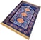 Premium Prayer Mat 70x110cm Printed Velvet Islamic Sajadah with Non-Slip Base &amp; Shiny Tassels, Lightweight &amp; Portable Musalla Gift for Ramadan Eid Hajj Umrah Blue/Multicolor