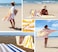 2-Pc Oversized Premium Beach Towels 90x180 cm Luxury Pool Towel Cabana Stripe Oversized Bath Sheet Spa Towel Sand Resistant 5-Star Hotel Quality Towel Yellow