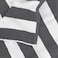 Pack of 4 Beach Towels 30x60 Inch Cabana Stripe Pool Towels 100% Cotton Bath Sheets 76x152 cm Highly Absorbent &amp; Quick Dry Over-Sized Bath Towels Blue/Dark Grey