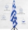 Pack of 4 Beach Towels 30x60 Inch Cabana Stripe Pool Towels 100% Cotton Bath Sheets 76x152 cm Highly Absorbent &amp; Quick Dry Over-Sized Bath Towels Blue