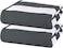 2-Pc 100% Cotton Beach Towels 30x60 Inch Cabana Stripe Pool Towels Cotton Bath Sheets 76x152 cm Highly Absorbent &amp; Quick Dry Over-Sized Bath Towels Dark Grey