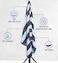100% Cotton Beach Towel 30x60 Inch Pool Towel Cabana Stripe Bath Sheet 76x152 cm Highly Absorbent &amp; Quick Dry Over-Sized Bath Towel Dark Grey