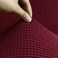 Stretch Fit 3-Seater Sofa Cover Burgundy Soft Brushed Fabric Couch Cover Full Coverage Furniture Protector Slipcover Three Seater Fits on Standard and Recliner Sofa 185-235cm Size