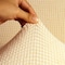 Stretch Fit 4-Seater Sofa Cover Cream Soft Brushed Fabric Couch Cover Full Coverage Furniture Protector Slipcover Four Seater Fits on Standard and Recliner Sofa 235-300cm Size