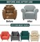 Stretch Fit 4-Seater Sofa Cover Sand Beige Soft Brushed Fabric Couch Cover Full Coverage Furniture Protector Slipcover Four Seater Fits on Standard and Recliner Sofa 235-300cm Size