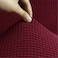 Stretch Fit 4-Seater Sofa Cover Burgundy Soft Brushed Fabric Couch Cover Full Coverage Furniture Protector Slipcover Four Seater Fits on Standard and Recliner Sofa 235-300cm Size