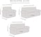 Stretch Fit 7 Seater Sofa Cover Set Burgundy 3211 Combination Soft Brushed Fabric Couch Cover Full Coverage Furniture Protector Slipcover Seven Seater Fits on Standard and Recliner Sofa