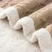 Fabienne Jacquard Sherpa Blanket Single Size 160x220cm Faux Fur Bed Blanket Reversible Warm Cashmere Blanket Beige for Throw Bed Sofa Travel Couch