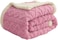 Fabienne Jacquard Sherpa Blanket Single Size 160x220cm Faux Fur Bed Blanket Reversible Warm Cashmere Blanket Pink for Throw Bed Sofa Travel Couch