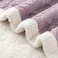 Fabienne Jacquard Sherpa Blanket King Size 220x240cm Faux Fur Bed Blanket Reversible Warm Cashmere Blanket Lilac for Throw Bed Sofa Travel Couch