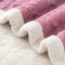 Fabienne Jacquard Sherpa Blanket King Size 220x240cm Faux Fur Bed Blanket Reversible Warm Cashmere Blanket Pink for Throw Bed Sofa Travel Couch